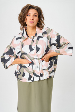 Жакет Andina city 7017-25 абстракция - фото 1