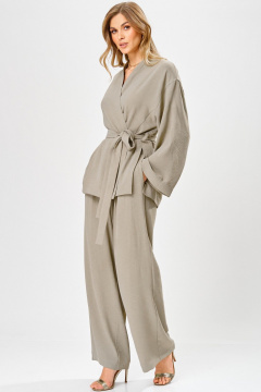 Брюки, жакет Laikony L-733 серый - фото 3