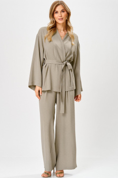 Брюки, жакет Laikony L-733 серый - фото 1