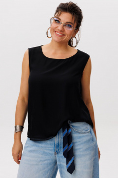 Блуза Anelli 1600 шелковая_ночь - фото 1