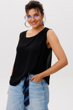 Блуза Anelli 1600 шелковая_ночь - фото 2