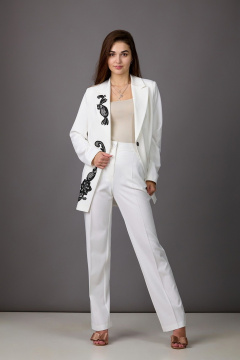Брюки, жакет Rosheli 1144 молочный - фото 2