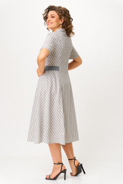 Платье ANASTASIA MAK 1263 серый - фото 3