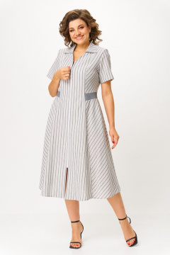 Платье ANASTASIA MAK 1263 серый - фото 1