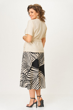 Жакет, юбка ANASTASIA MAK 1265 беж+черный - фото 4