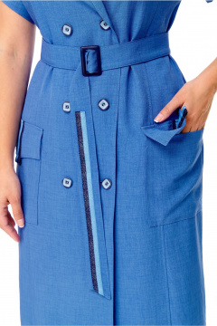 Платье T&N 7661 голубой_темный - фото 5