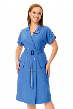 Платье T&N 7661 голубой_темный - фото 3