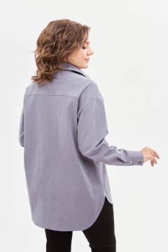 Рубашка Avenue 0321-2 серо-голубой - фото 4