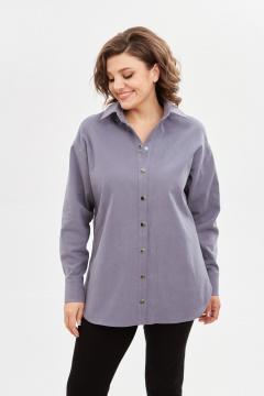 Рубашка Avenue 0321-2 серо-голубой - фото 2