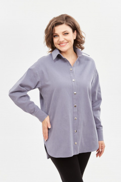 Рубашка Avenue 0321-2 серо-голубой - фото 1