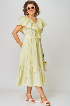 Платье EVA GRANT 7225М лимонный - фото 5