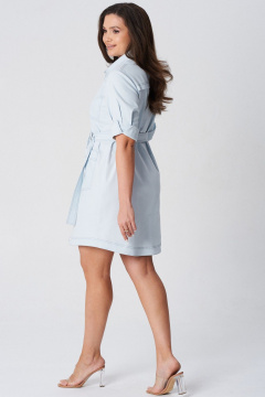 Платье LeNata 16502 голубой - фото 5