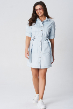 Платье LeNata 16502 голубой - фото 2