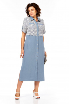 Платье Tensi 398 голубой - фото 2