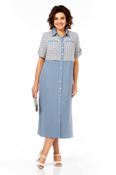 Платье Tensi 398 голубой - фото 1