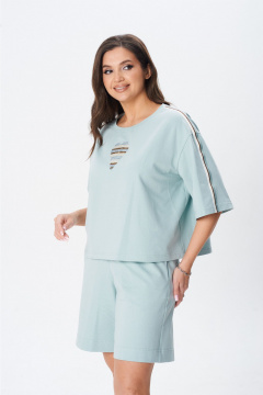 Джемпер, шорты MarSo 2437 мята - фото 4