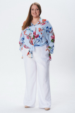 Блуза Condra 16284 молочный_голубой - фото 1