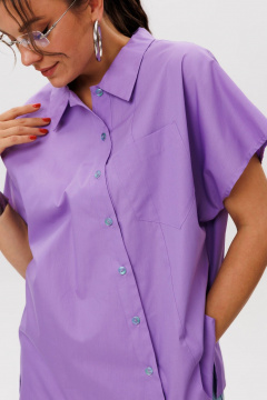 Рубашка Anelli 1618 сиреневый_рассвет - фото 4