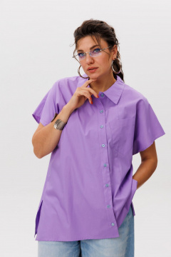 Рубашка Anelli 1618 сиреневый_рассвет - фото 3