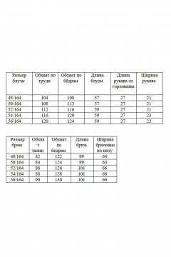 Блуза, брюки AGATTI 5755 синий - фото 3