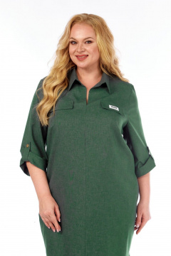 Платье СиБон 0184л хаки - фото 2