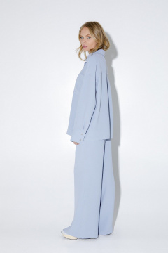 Брюки, рубашка, топ PiRS 5174 серо-голубой - фото 3