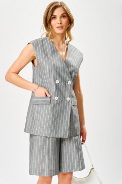 Жилет, шорты Laikony L-103 графит - фото 2