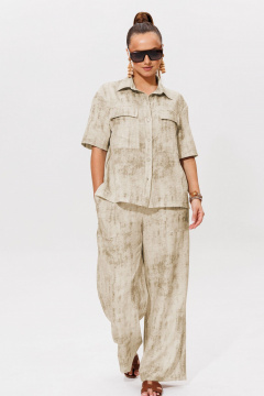 Брюки, рубашка Galean Style 984 беж - фото 1