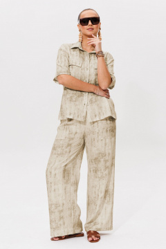 Брюки, рубашка Galean Style 984 беж - фото 2