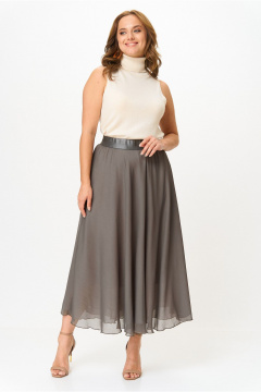 Юбка Anna Majewska А334 серо-коричневый - фото 4