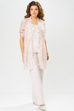 Брюки, топ, туника Fita 4091 бежево-пудровый - фото 4