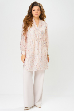 Брюки, топ, туника Fita 4091 бежево-пудровый - фото 3