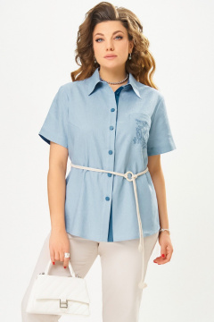 Блуза Fita 20462 небесный - фото 2