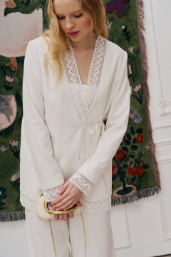 Брюки, жакет Lokka 1631 молочный - фото 4