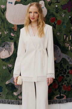 Брюки, жакет Lokka 1631 молочный - фото 3