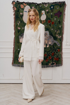 Брюки, жакет Lokka 1631 молочный - фото 2