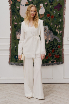 Брюки, жакет Lokka 1631 молочный - фото 1
