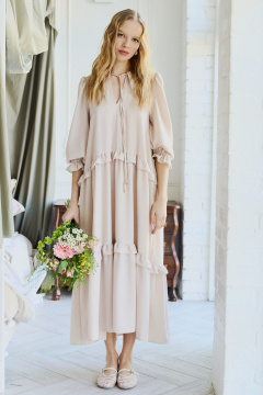 Платье Lokka 1658 бежевый - фото 1