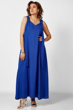 Платье BegiModa 1053 василек - фото 5