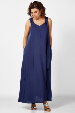 Платье BegiModa 1053 синий - фото 5