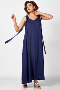 Платье BegiModa 1053 синий - фото 4