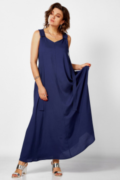 Платье BegiModa 1053 синий - фото 2