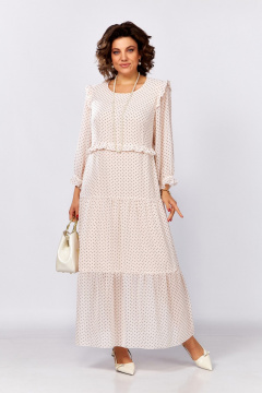 Платье Lady Secret 25301 Пудра+ч.горошек - фото 1