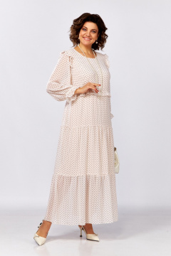 Платье Lady Secret 25301 Пудра+ч.горошек - фото 3