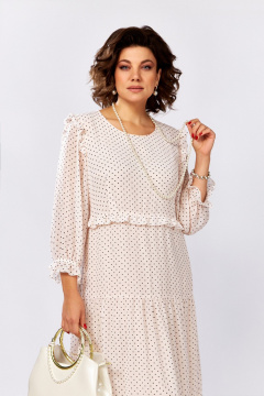 Платье Lady Secret 25301 Пудра+ч.горошек - фото 5