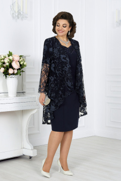 Кардиган, платье Ninele 5907 темно-синий - фото 1