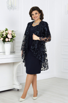 Кардиган, платье Ninele 5907 темно-синий - фото 4