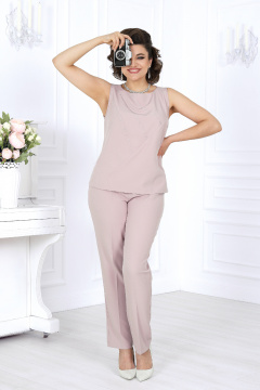 Блуза, брюки, кардиган Ninele 6038 пудра - фото 2