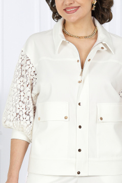 Брюки, жакет Ninele 6057 молочный - фото 2