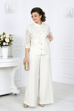 Брюки, жакет Ninele 6057 молочный - фото 4
